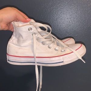 White Converse High-Tops